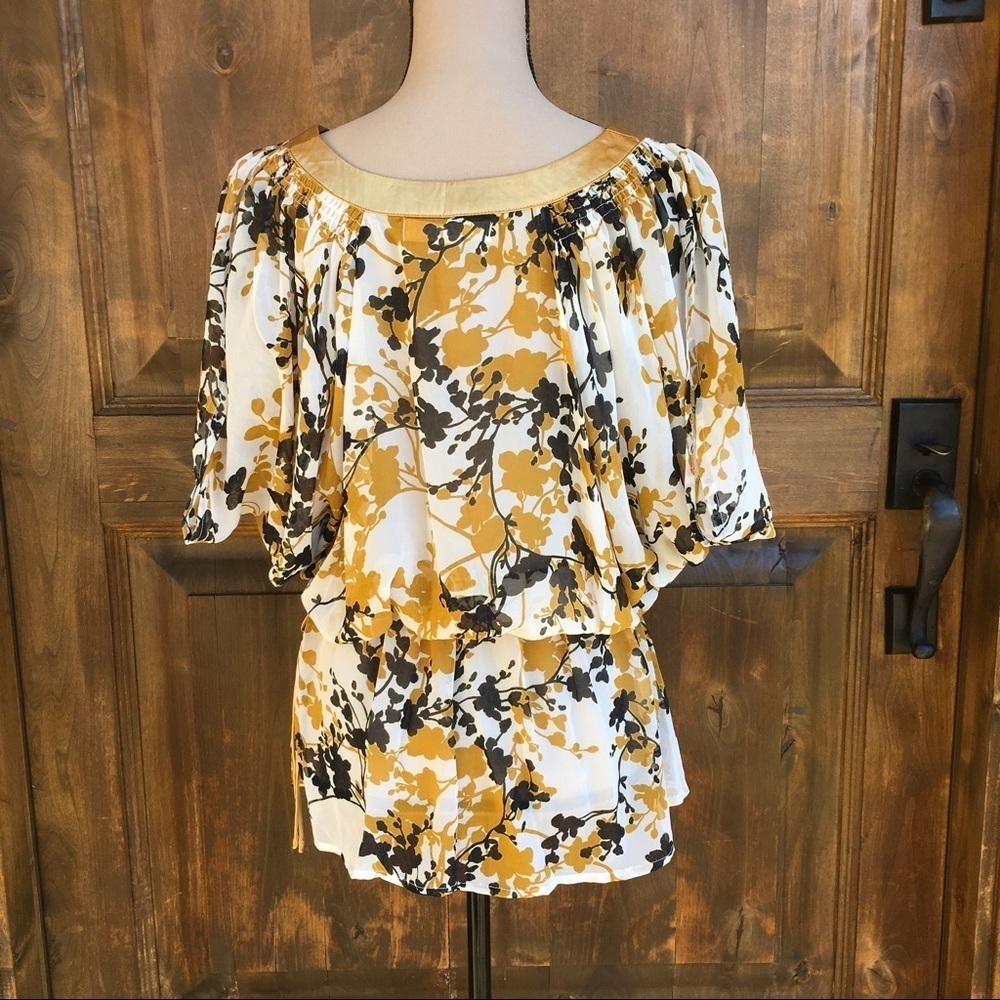 Women's small sheer butterfly sleeve blouse 🌼 - Picture 5 of 6